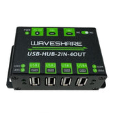 Industrial Grade Usb Hub, Extending 4x USB 2.0 Ports, Switchable Dual Hosts - VoltaconSolar